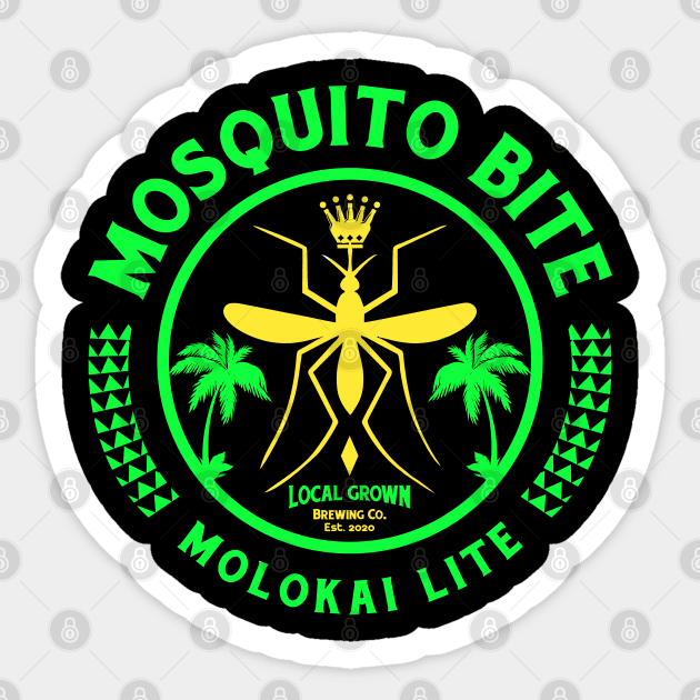 Local Grown Mosquito Bite Brewing Sticker by badtuna